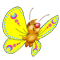 Бабочка желтая