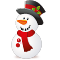 Снеговик в шляпе